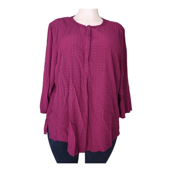 Liz Claiborne Tops - #757 Liz Claiborne Women’s XL Button-Down Shirt, Purple
